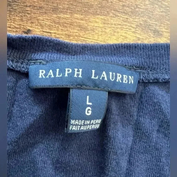 . Ralph Lauren | Blue label, ladies t-shirt. Size: LG - Picture 2 of 8